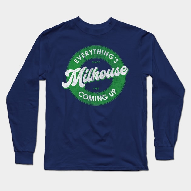 Simpsons - Coming Up Milhouse Long Sleeve T-Shirt by karutees